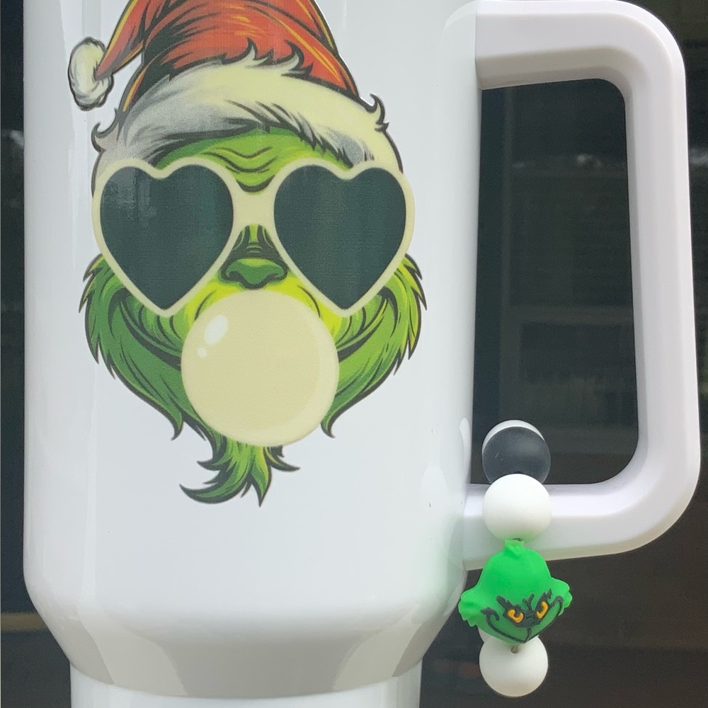 Bubblegum Grinch Tumbler Set